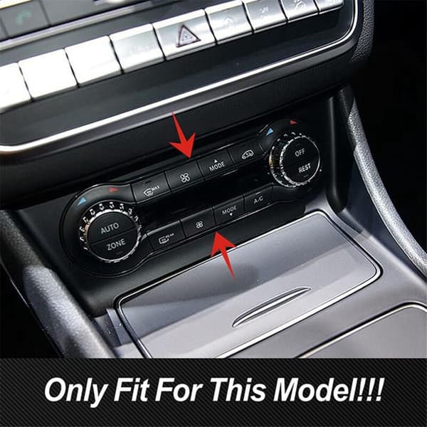 Decorative cover for car air conditioning buttons, central control, for CLA C117 GLA X156 A-Class W176 2013-2018