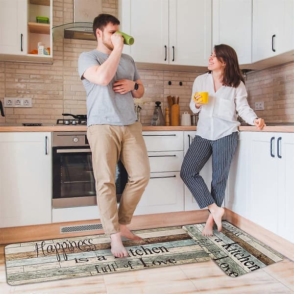 [2F]Federra Kitchen Mat (2 Pieces) S Kitchen Mat Washable Cushion Comfortable Kitchen Mat Set C