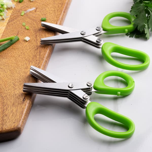 Five-layer stainless steel high-quality herb scissors for daily use