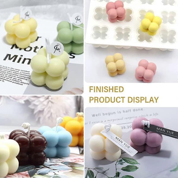 Multicube Mold, Silicone Mold for Baking Brownies DIY Tool for Mousse Dessert Jelly Pudding (12 Cavities)