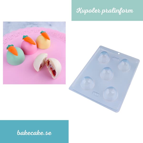 Pralinform Kuppel Sjokoladeform - BWB 90