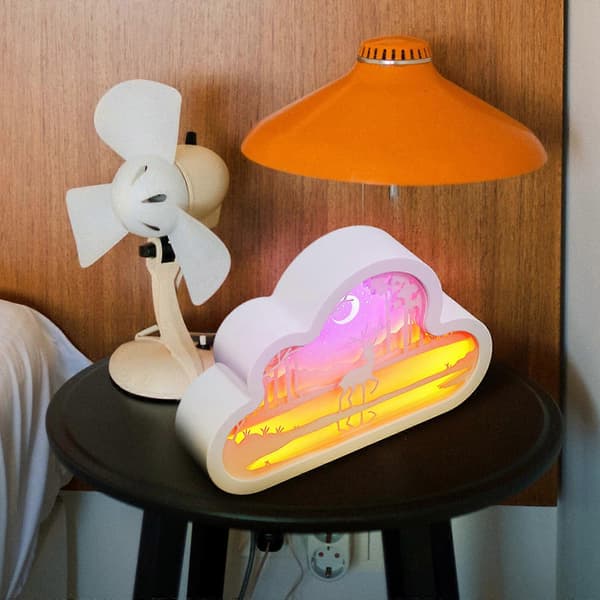 Cloud Paper Carving Lamp 1 Set Decorative Night Light for Home Decor[DB]