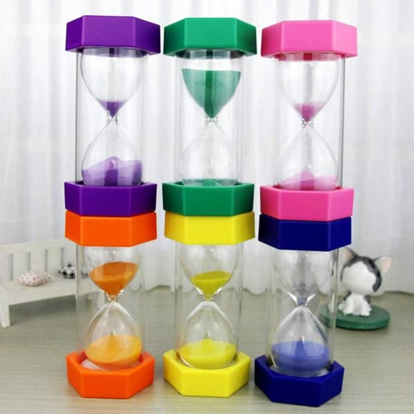 Sandur, Timeglas Sandur Timer 5/10/15/20/30 min Timeglas, Køkkentimer Børnespil Legetøj Tilfældig Farve 10 Minutter