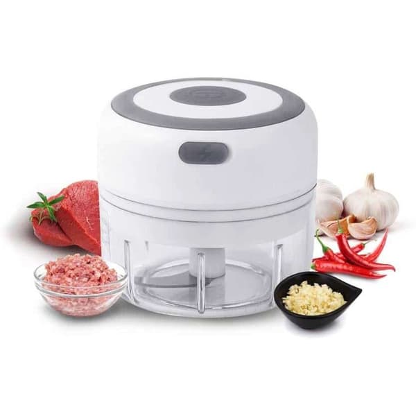 Genopladelig Minihakker (USB) 100 eller 25 256 100 ml. Vit