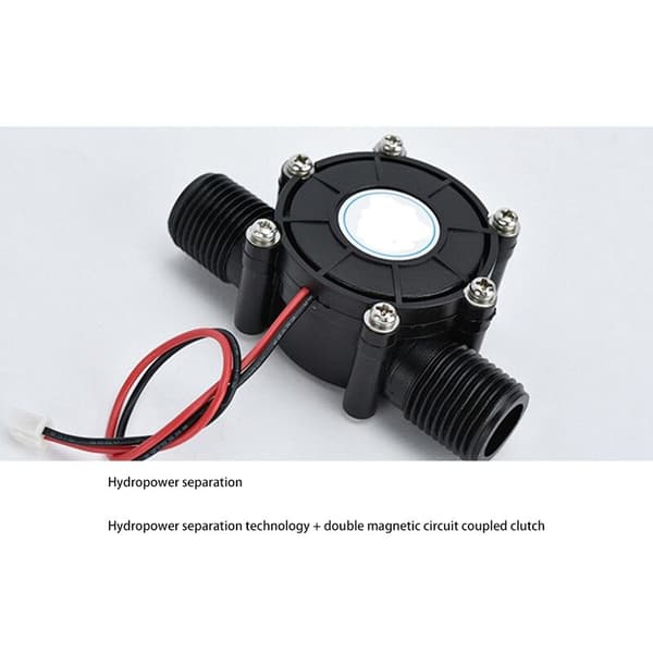-12V 10W DC Vattenkraftgenerator Vattenflödesgenerator Vattenkraftturbingenerator DIY Hydraulisk Flöde