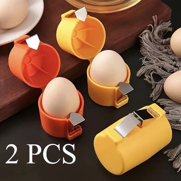 2-pakning Eggseparator og Skallfjerner - Raskt og enkelt eggsepareringsverktøy