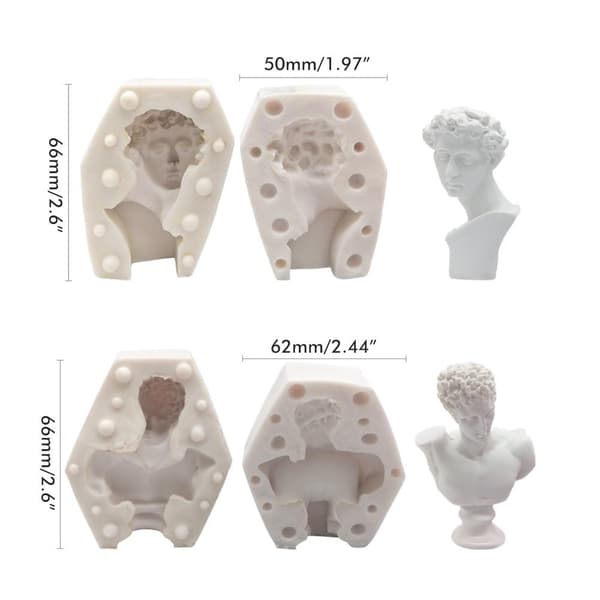 3D Silikone Lysform DIY Lysfremstilling Kageform Boligindretning Festgave