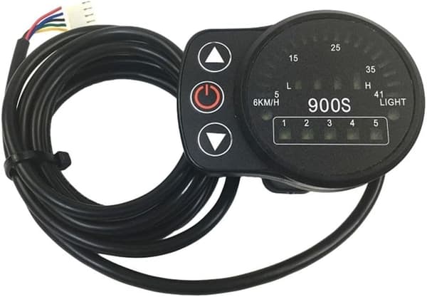 KT-900S Ebike Meter 5-bens interface PAS 5-bens LED-display Vandtæt elektrisk cykelkontrolpanel