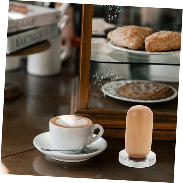 Stainless Steel Coffee Press Distributor for PC with Base Espresso Leveling Tool Espresso Tamper Flat Espresso Press Coffee Maker