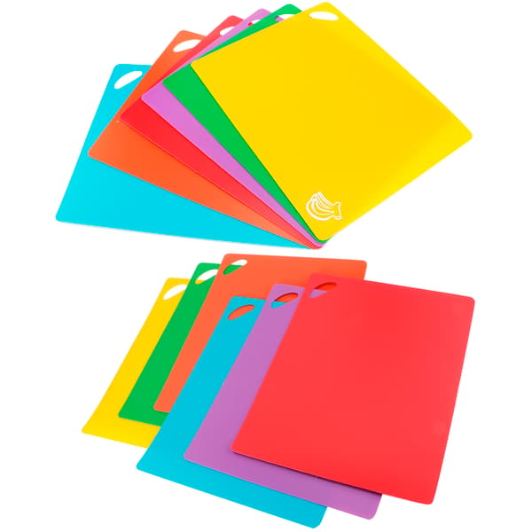 6-piece Cutting Board Set Flexible Non-Slip Vegetable and Meat Tools Mats Kitchen Utensils