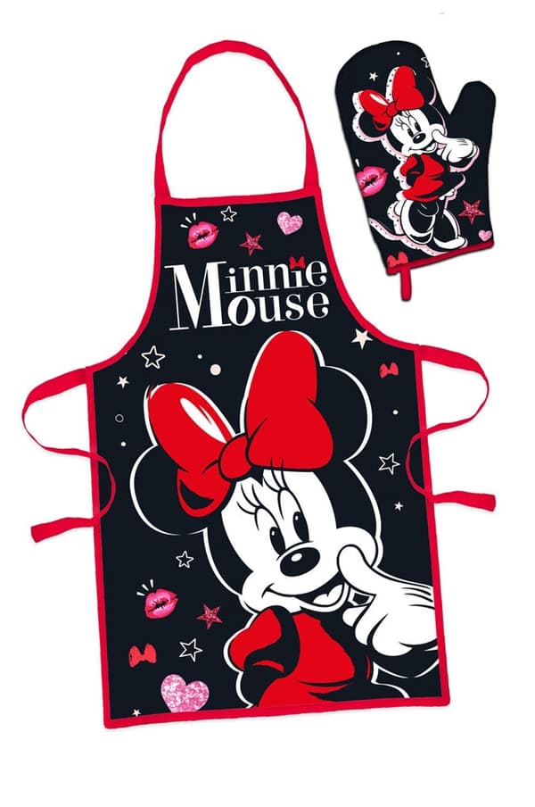 Disney Minnie Mouse Smooch forklæde til kvinder, 2 dele