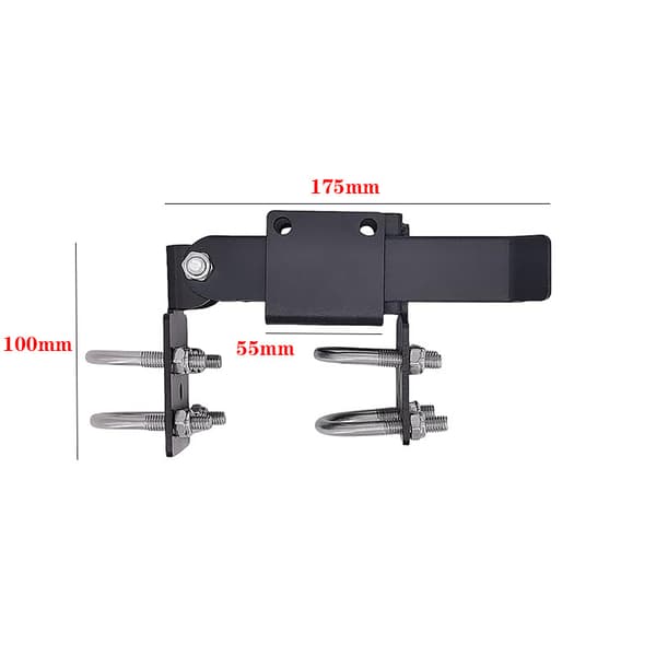Double Gate Latch with Fixed Arm for Residential, Use this double gate latch where 2 gates swing together. Compatible with chain link