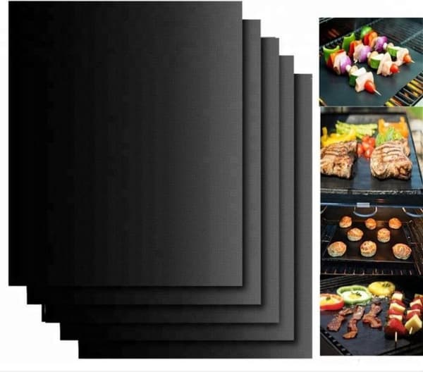 3x BBQ grillmåtte | Genanvendelig | BBQ-tilbehør | BBQ-overtræk | BBQ-grillmåtte | BBQ-måtte | Fars dags gaver