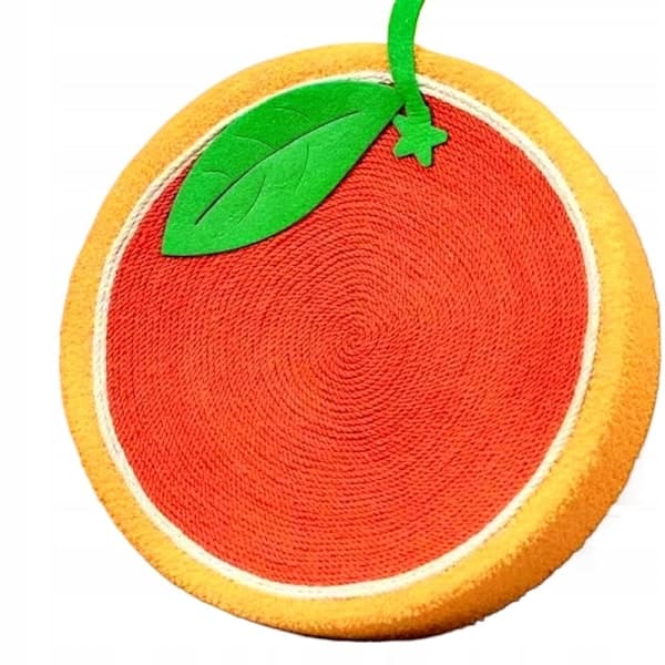 Cat Scratching Board Round Den Orange 39cm