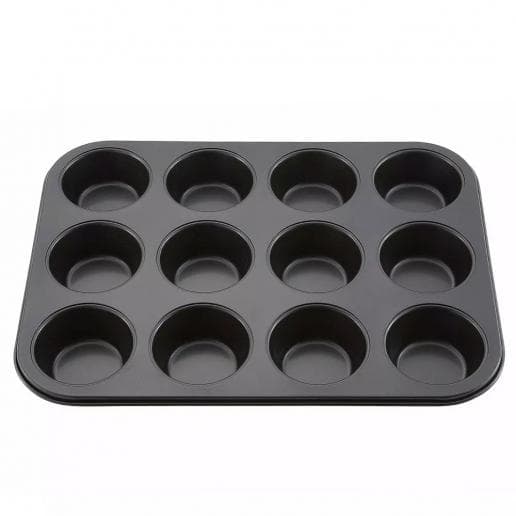 Muffinplåt 12 st Muffins Bakform Standard Silver silver