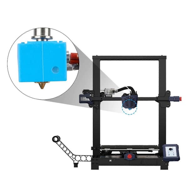 för Anycubic 3D-skrivare Hotend Heatbreak Munstycke Extruder Termistor Rör Kit