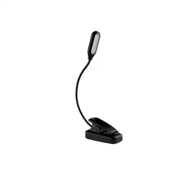 7 LED Book Light USB Rechargeable Reading Lamp 3-Level Warm Cool White Daylight Portable Flexible Easy Clip Night Reading Light