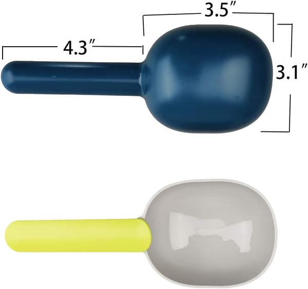 2 stk. Dyrefôrskje med ergonomisk poseklemme-håndtak for katter og valper