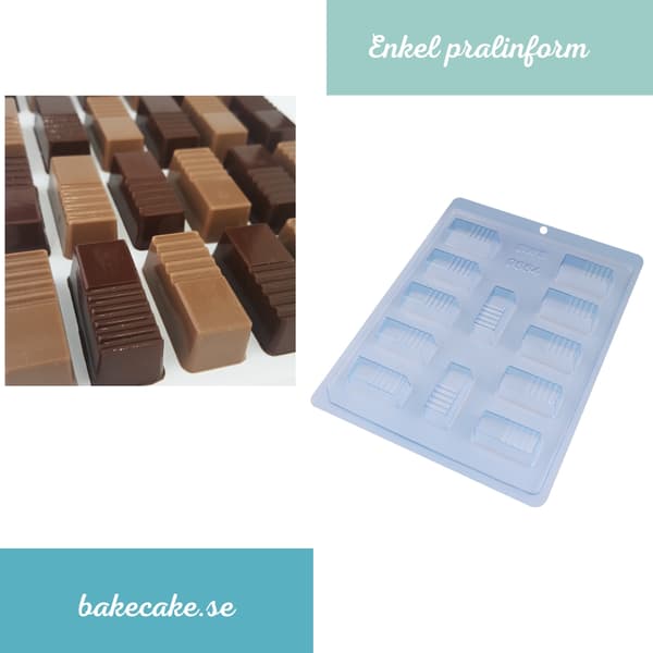 Praline Chokoladeblok Chokoladeform - BWB 9554