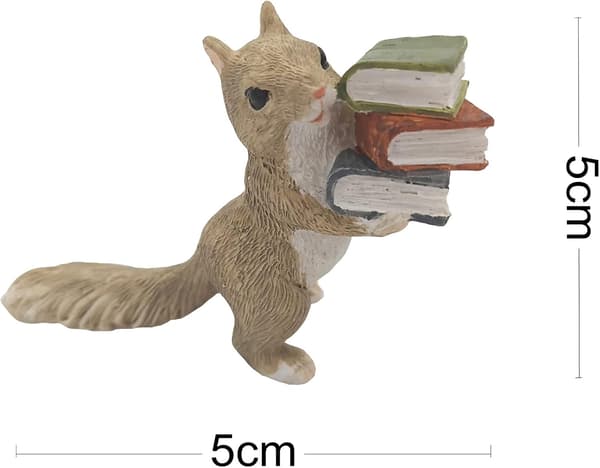 Miniature bogfigurer til fehave - Egern Kærlighed Bog D D