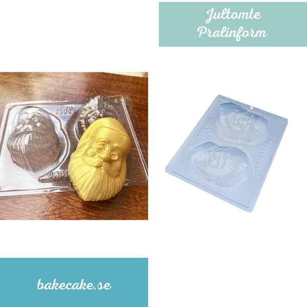 Santa Claus Praline Chocolate Mold - BWB 10053 - 3 Part Mold
