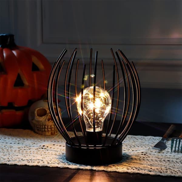 Decorative Battery Operated Table Lamp, Battery Powered Lamp, Indoor Lamp w