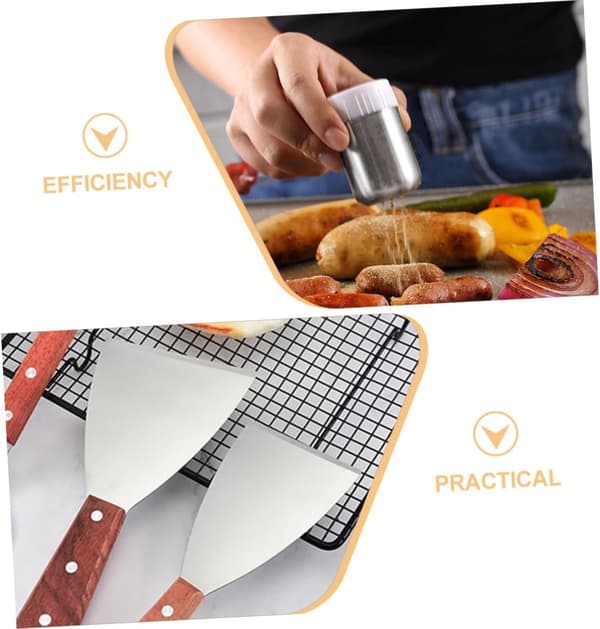 Equipped with Meat Press, BBQ Utensils for Outdoor Camping and Gatherings.
