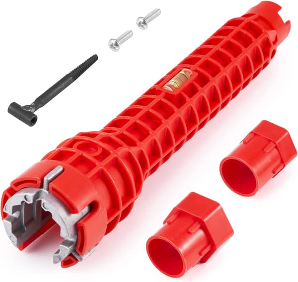 Double-sided Water Pipe Wrench for Benches, Sink Installation