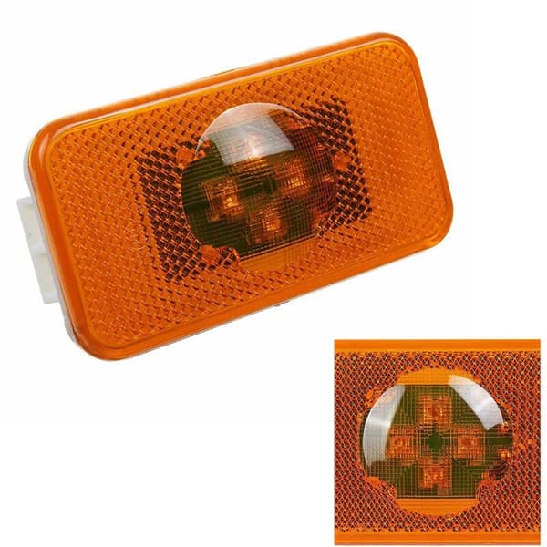 2 stk Serie 24V Bil Lastbil Led Sidemarkeringslys 4Leds Indikator Advarselslamper til Lastbiler Fm /