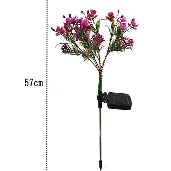 Solar Phalaenopsis Havelamper Udendørs Dekoration til Gård, Have, Plæne, Sti (2 stk.)-FF-