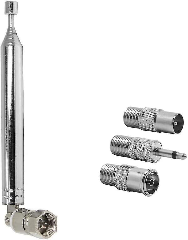 75 Ohm Telescopic DAB Radio Antenna for HiFi AV Receiver Mini System, FM