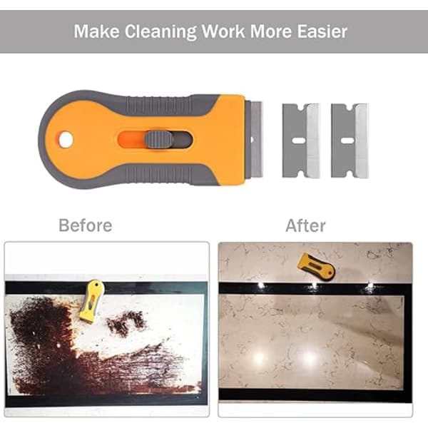 1 pc Ceramic Glass Scraper - Anti-scratch Removal Cleaning Tool