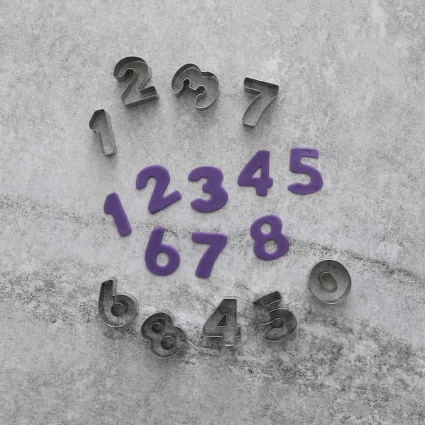 Numbers 0-9 Cutters | Stainless Steel Brun brown