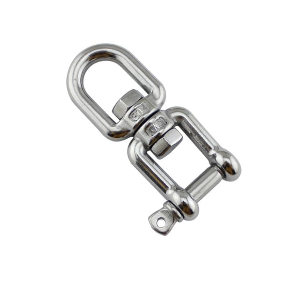 Rustfritt stål 304 316 sirkelgaffel svingbar sjakkel