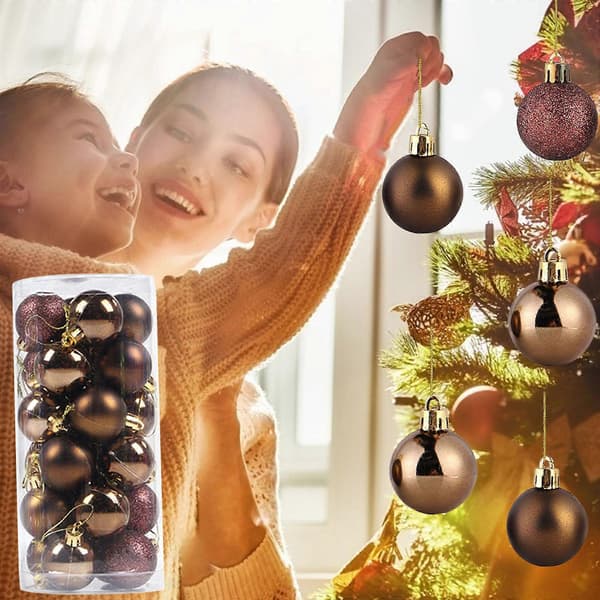 Julekugler Julepynt 24 Julekugler Sæt Juletræspynt Julepynt Julepynt