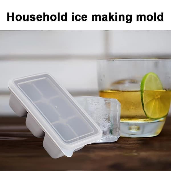 Kubeformet silikoneisform til isterninger, isterninger holder din drink kold