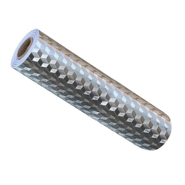 Kitchen Self-Adhesive Sticker Roll for Kitchen Renovation Protective Wall Use Silver Color Waterproof 1 Roll