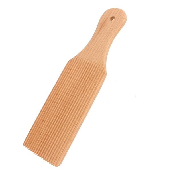 Gnocchibrett i bøk, glatt overflate, enkel gnocchirulle for perfekt form