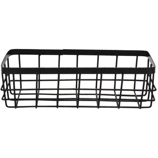 Wrought Iron Storage Frame Cosmetic Storage Box Storage Basket Office Room Wall Hanging Rack