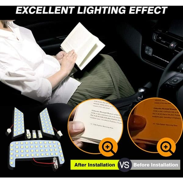 Til indvendig LED-lys XA50 2019 2020 2021 2022 SMD-lamper Ultra Dome-læselamper 6 stk./sæt