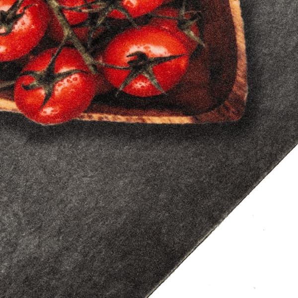 Kjøkkenmatte maskinvaskbar tekst Cooking 60x180 cm fløyel