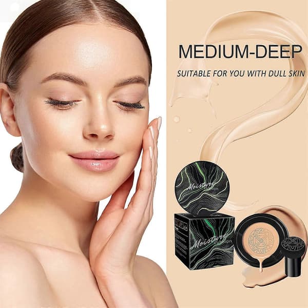 Mushroom Head Air Cushion CC Cream BB Cream Full Coverage Oil Control Foundation Buff Beige