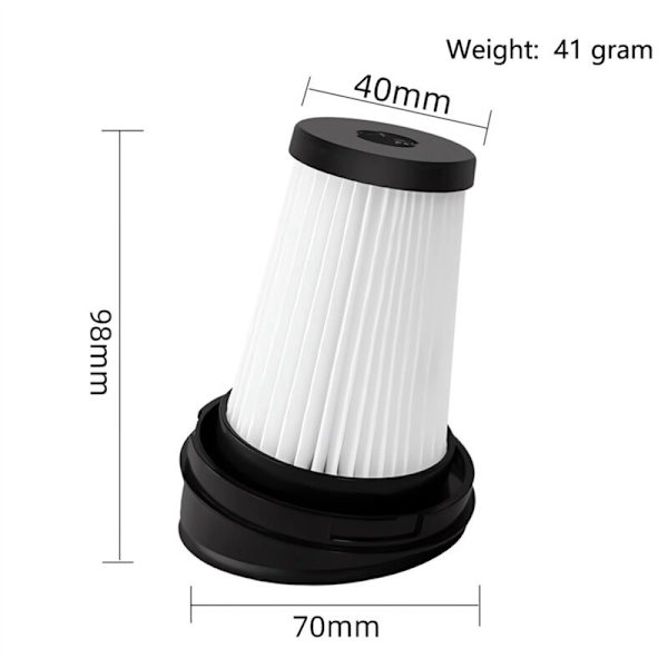 Erstatningsfilter til Eureka støvsugerfilter, til VCH9629 VCH9630 VCH9631 VCH9632 VCH9829 VCH9832