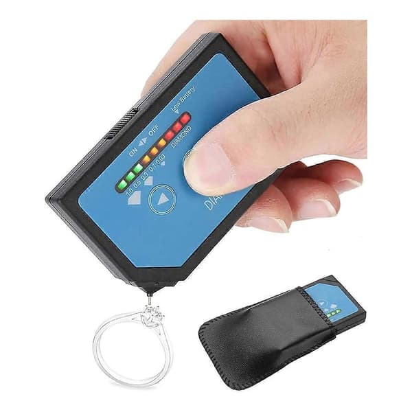Bærbar Gem Tester, Ædelstenstester med LED-indikatorlys & Touchskærm, Nøjagtig Test og til