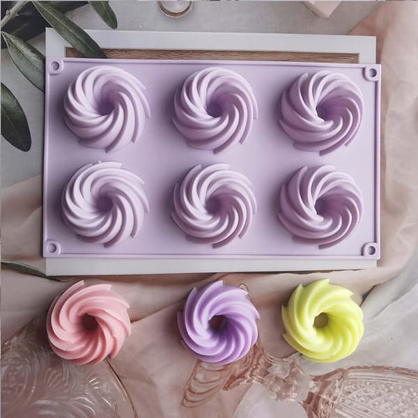 Silikone bageform til spiral-donuts, churros, kager, muffins cupcakes og gelé