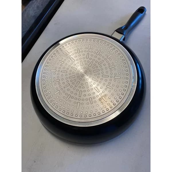 Stylish Frying Pan 28 cm with Ceramic Coating, Induction Compatible Black_tfrf