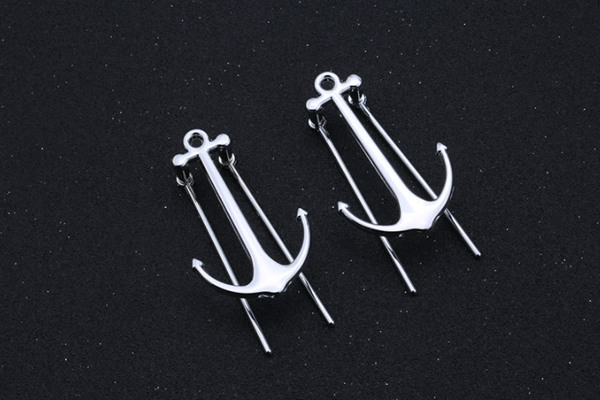 Metal Anchor Bookmarks Reading Bookmarks Automatically Fixed Bookmarks Rudder Bookmarks Large School Logo Bookmarks (Silver)