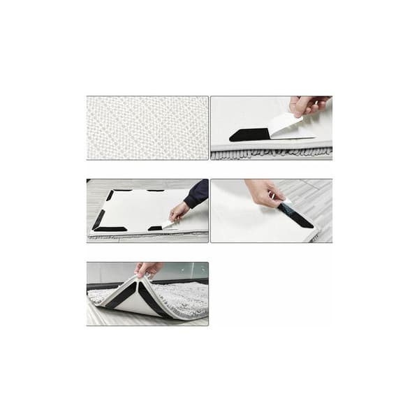 Black Non-Slip Floor Mat with Fixed Fixing, Grip Plug 180302mm8pcs LYLM