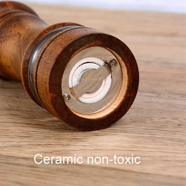 2-pack (antique) salt and pepper grinders, large capacity salt