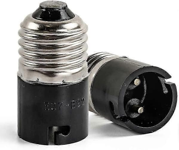 E27 til B22 Pæreadapteromformer - 3-pak, Edison til Bajonetfatningsadapter til LED-pærer